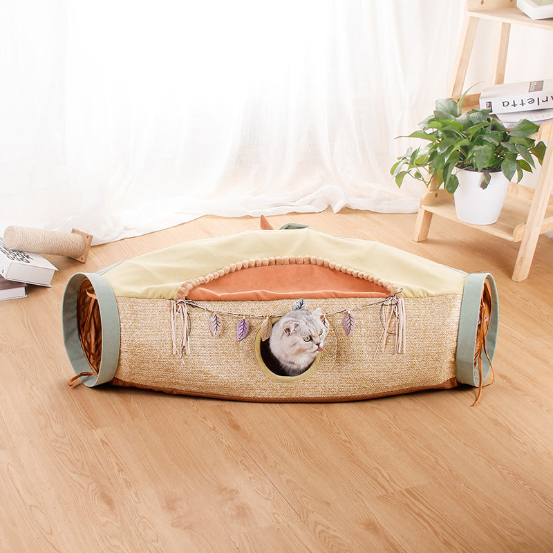 Pet Cat Litter Net Roll Interactive Totoro Toy