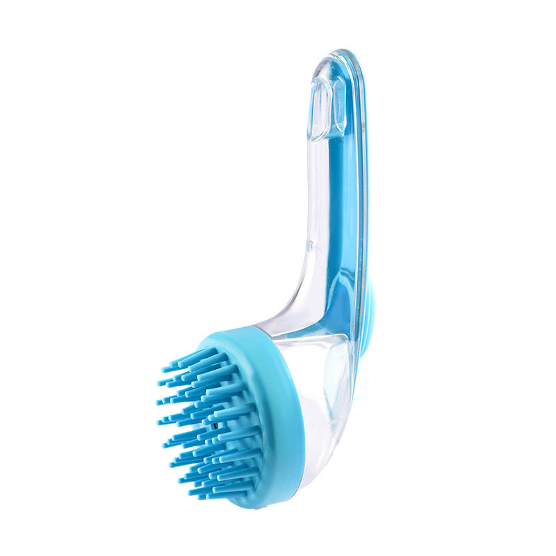 Long-Handle Pet Bath Brush For Grooming And Cleaning