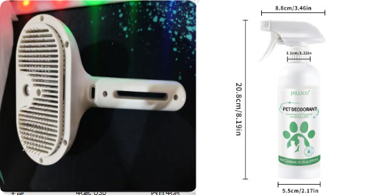 Pet Self Cleaning Grooming Comb With Mist Humidifier And Hair Remover