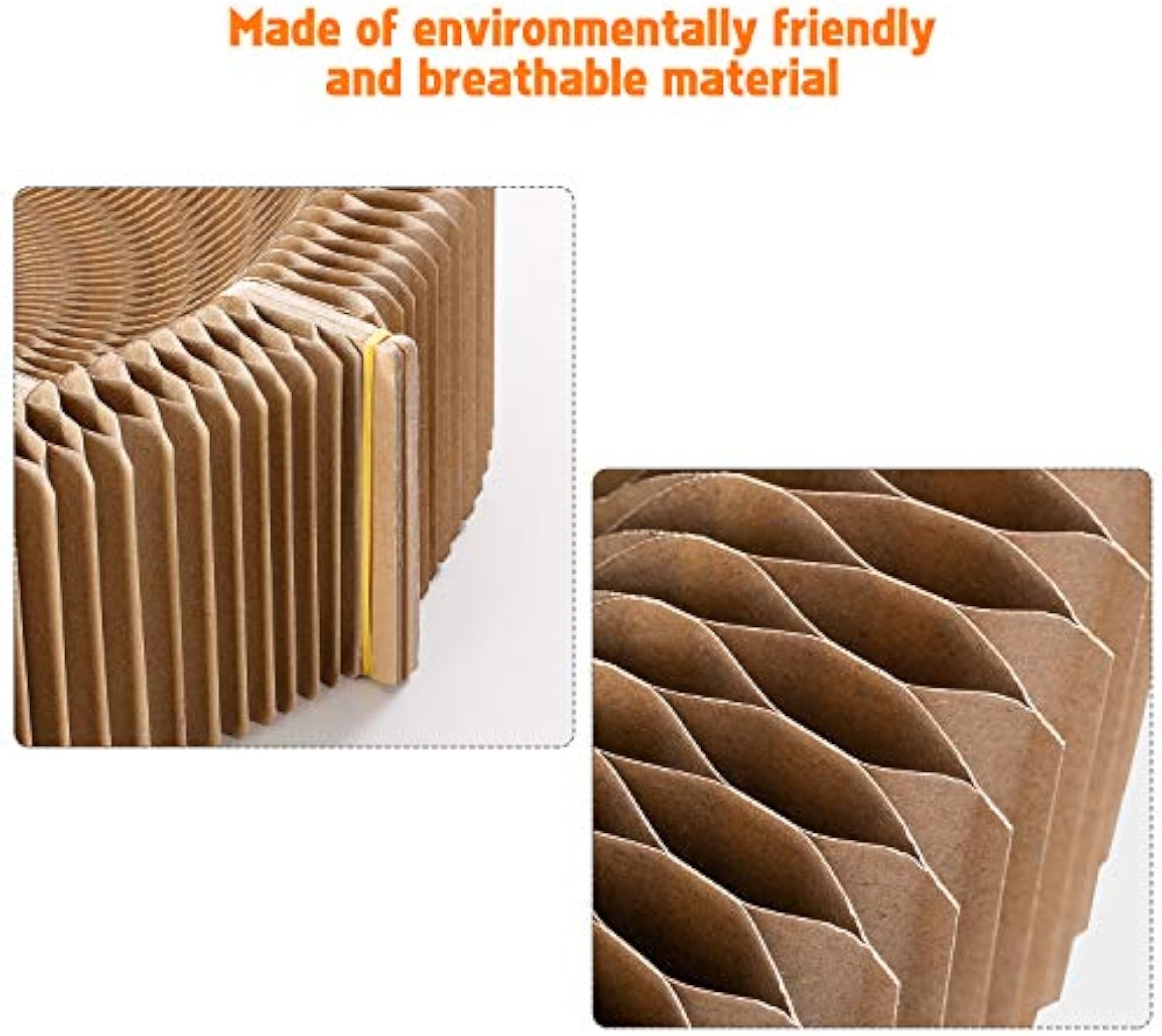 Collapsible Pet Scratcher Lounge Bed Corrugated Round Scratching Nest