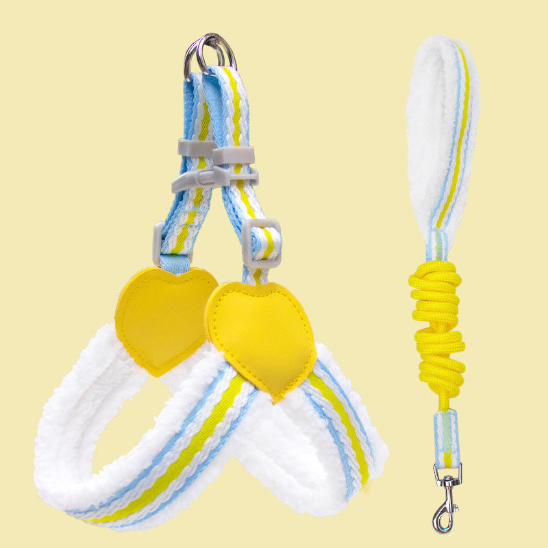 Summer Breathable Pet Vest Harness And Leash For Small Pets