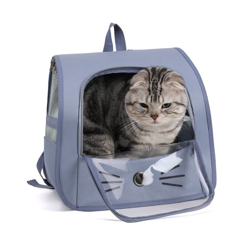 Breathable Portable Pet Carrier Backpack For Outdoor Travel Transport
