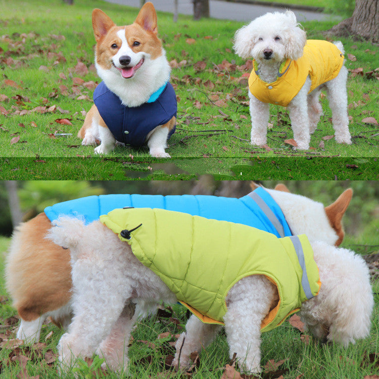 Thickened Waterproof Reflective Double-Sided Pet Jacket