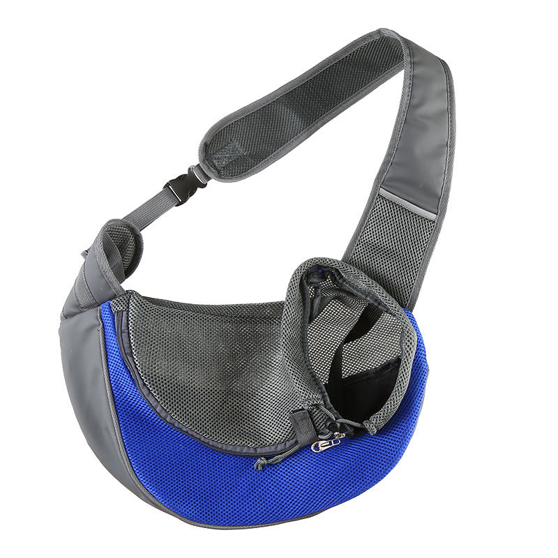 Outdoor Travel Mesh Oxford Pet Carrier Shoulder Sling Tote Bag