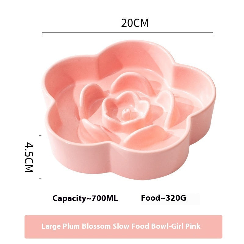 Ceramic Slow Feeding Bowl for Pets