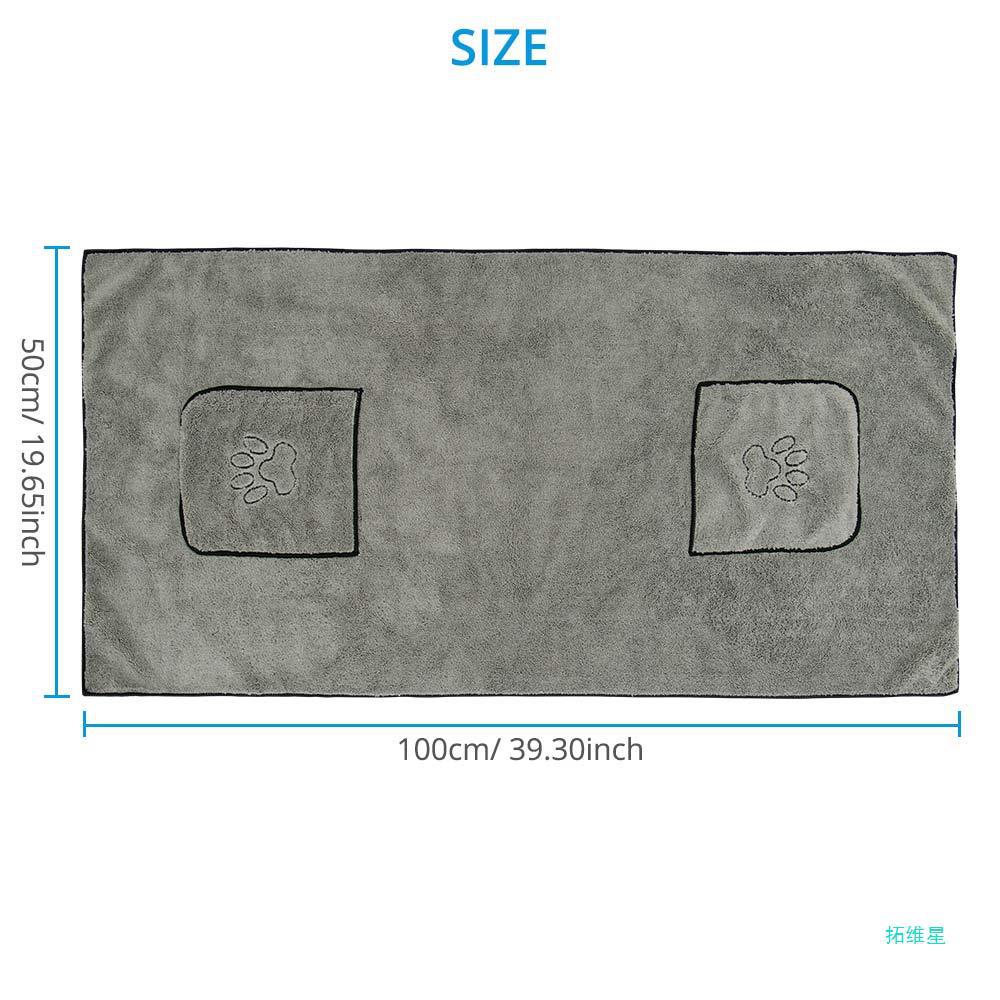 Super Absorbent Large Pet Bathrobe Towel For Quick Drying