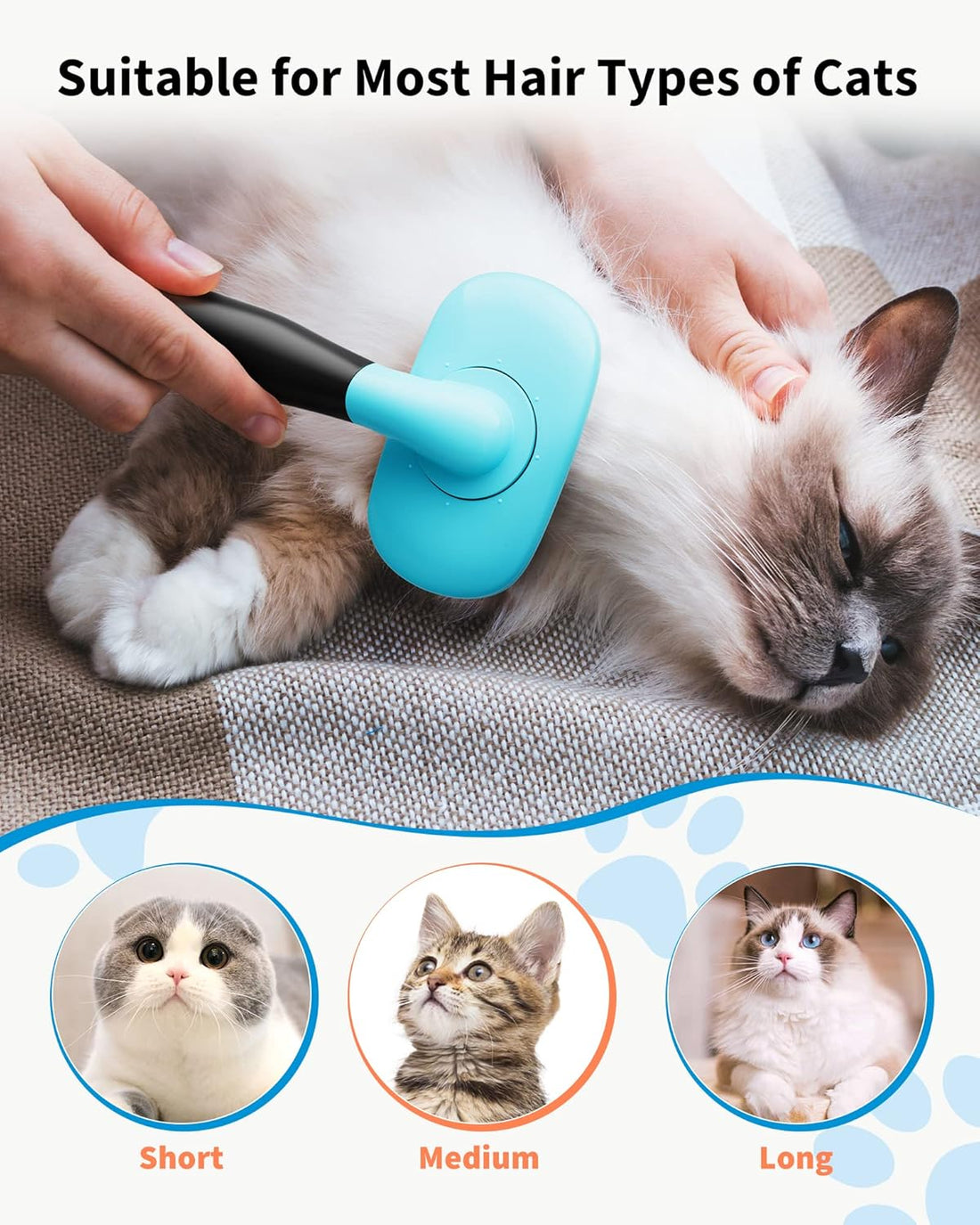 Pet Grooming Brush Shedding Tool For Hair Removal And Care