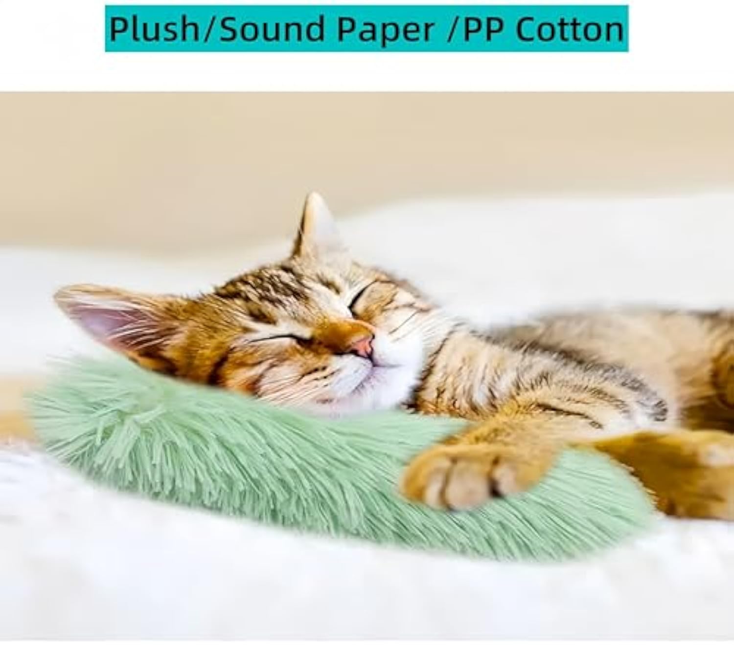 Interactive Soft Pet Pillow Toys With Catnip And Crinkle Sound