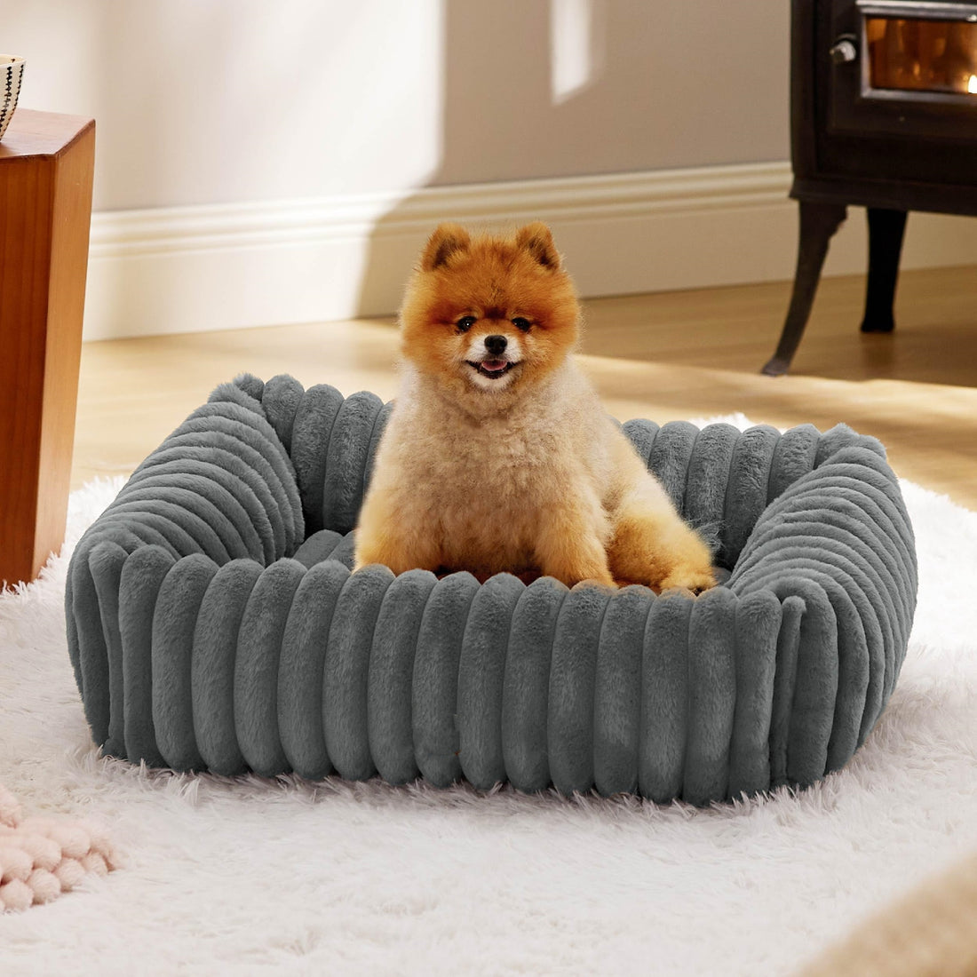 All Season Warm Plush Pet Bed For Comfortable Rest And Sleep