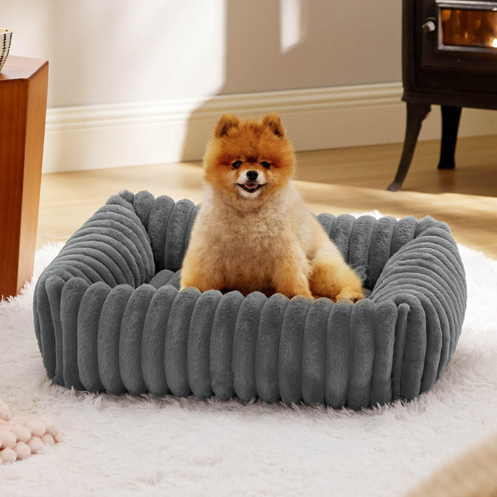 All Season Warm Plush Pet Bed For Comfortable Rest And Sleep