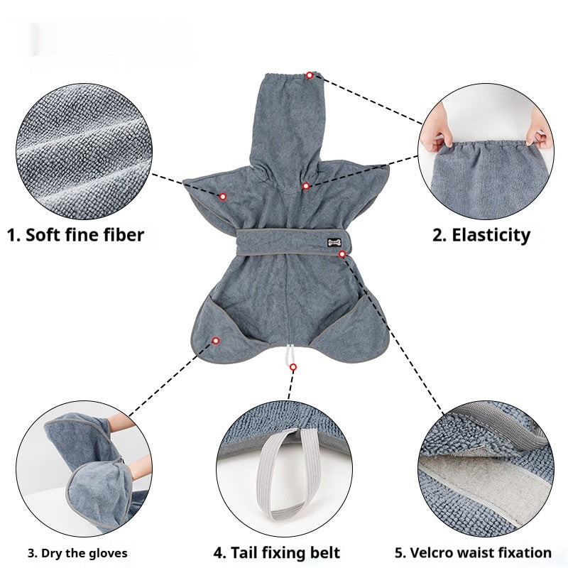 Pet Cotton Bath Towel Quick-Drying And Highly Absorbent