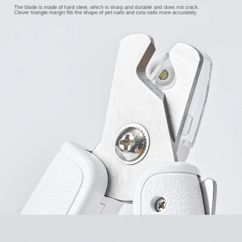 Professional Pet Nail Clipper Scissors With LED Light Grooming Tool