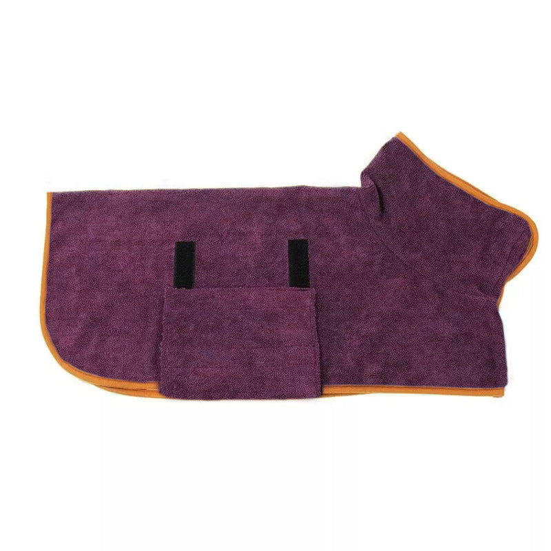 Fast-Drying Microfiber Pet Bathrobe Soft Absorbent Grooming Towel