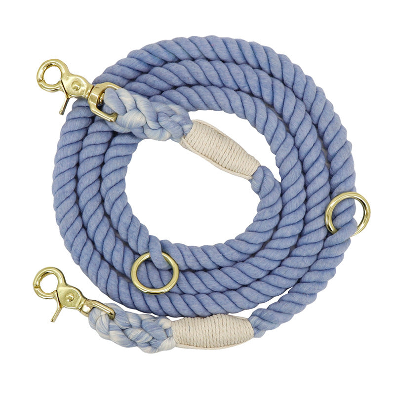 Multi Color Cotton Pet Long Leash For Training And Walking