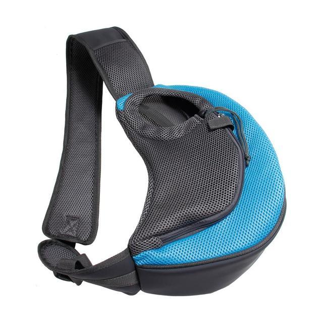 Outdoor Travel Mesh Oxford Pet Carrier Shoulder Sling Tote Bag