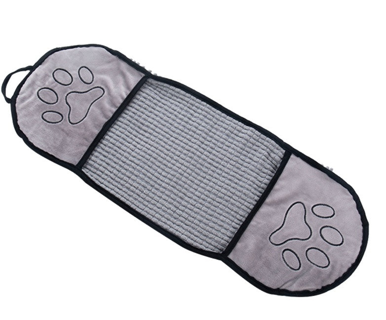 Solid Color Pet Bath Towel for Quick Drying