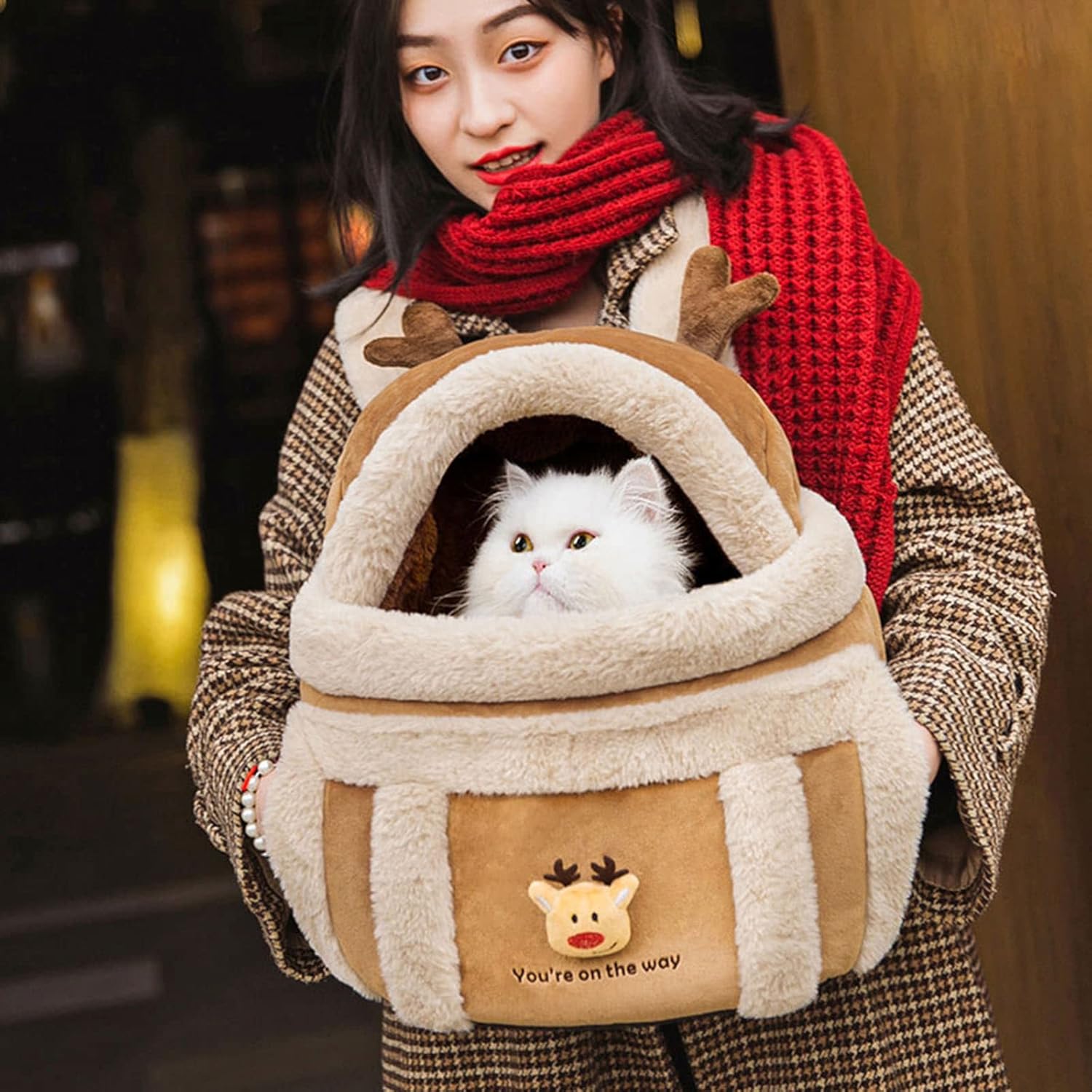 Portable Pet Carrier Bag for Dogs and Cats Travel Shoulder Sling