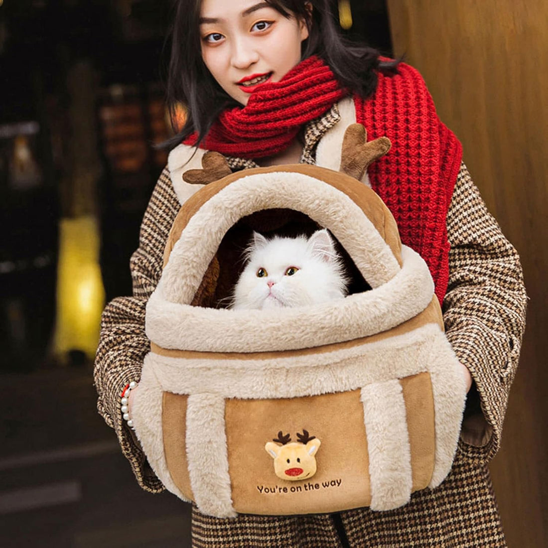 Portable Pet Carrier Bag for Dogs and Cats Travel Shoulder Sling