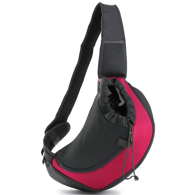 Outdoor Travel Mesh Oxford Pet Carrier Shoulder Sling Tote Bag