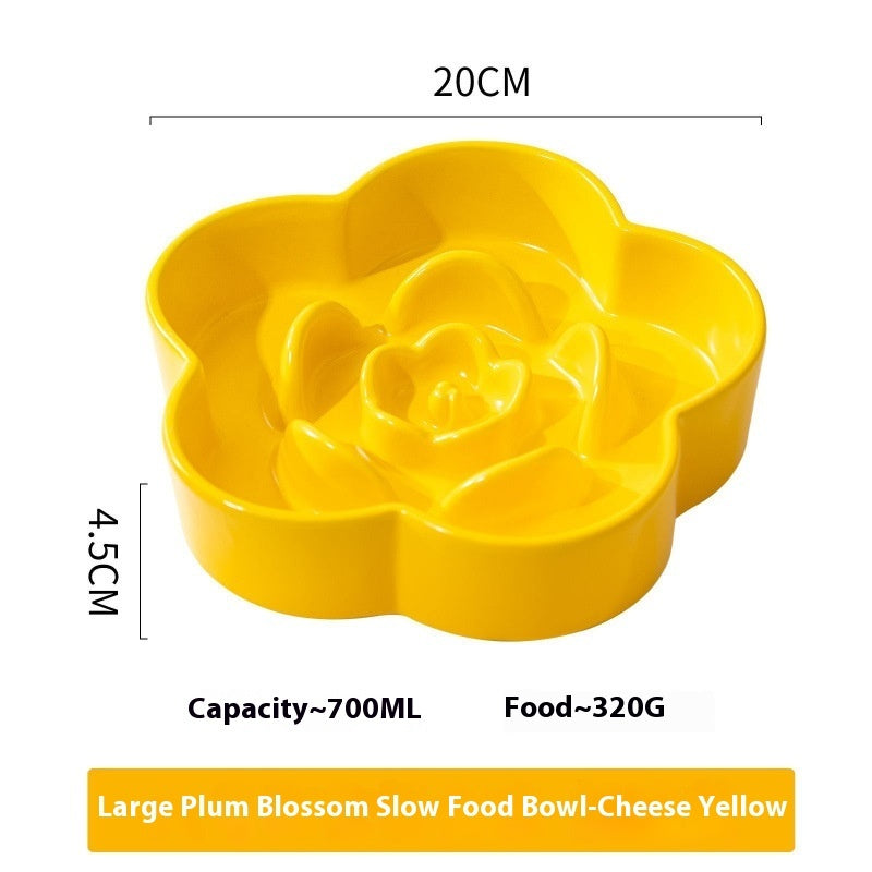 Ceramic Slow Feeding Bowl for Pets