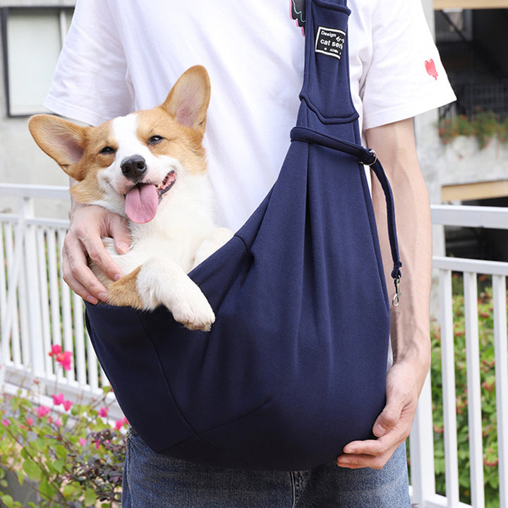 Comfortable Cotton Pet Carrier Bag Outdoor Travel Shoulder Sling