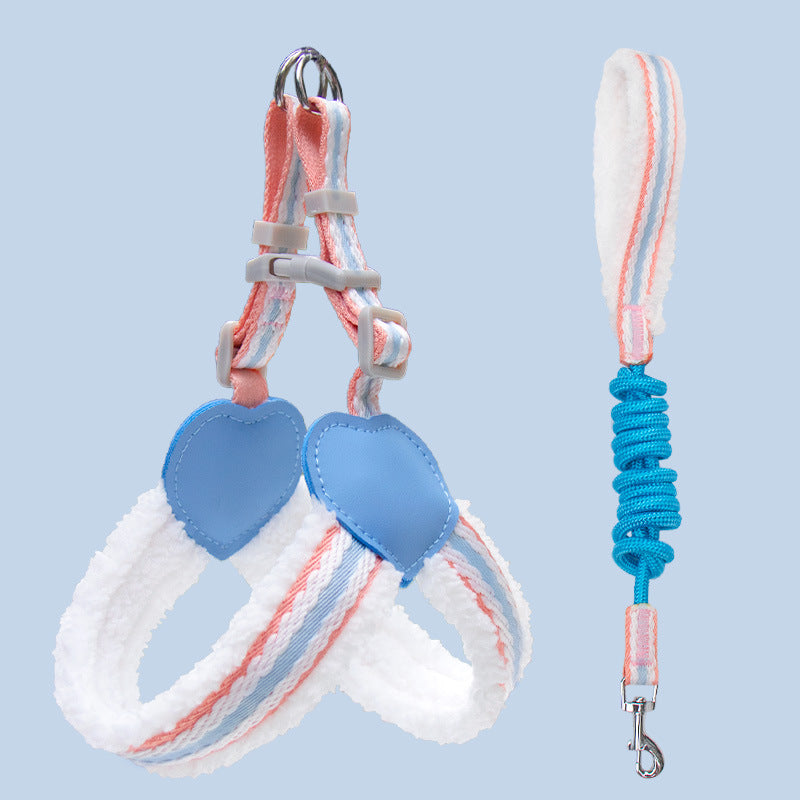 Summer Breathable Pet Vest Harness And Leash For Small Pets