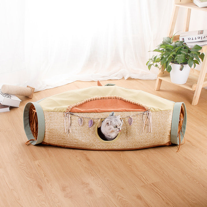 Pet Cat Litter Net Roll Interactive Totoro Toy