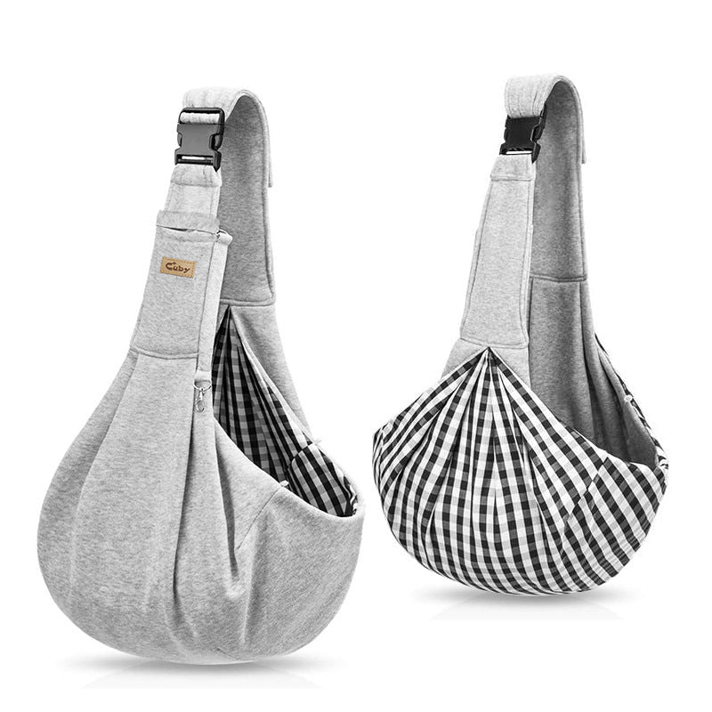 Breathable Pet Travel Sling Carrier For Outdoor Hiking Use