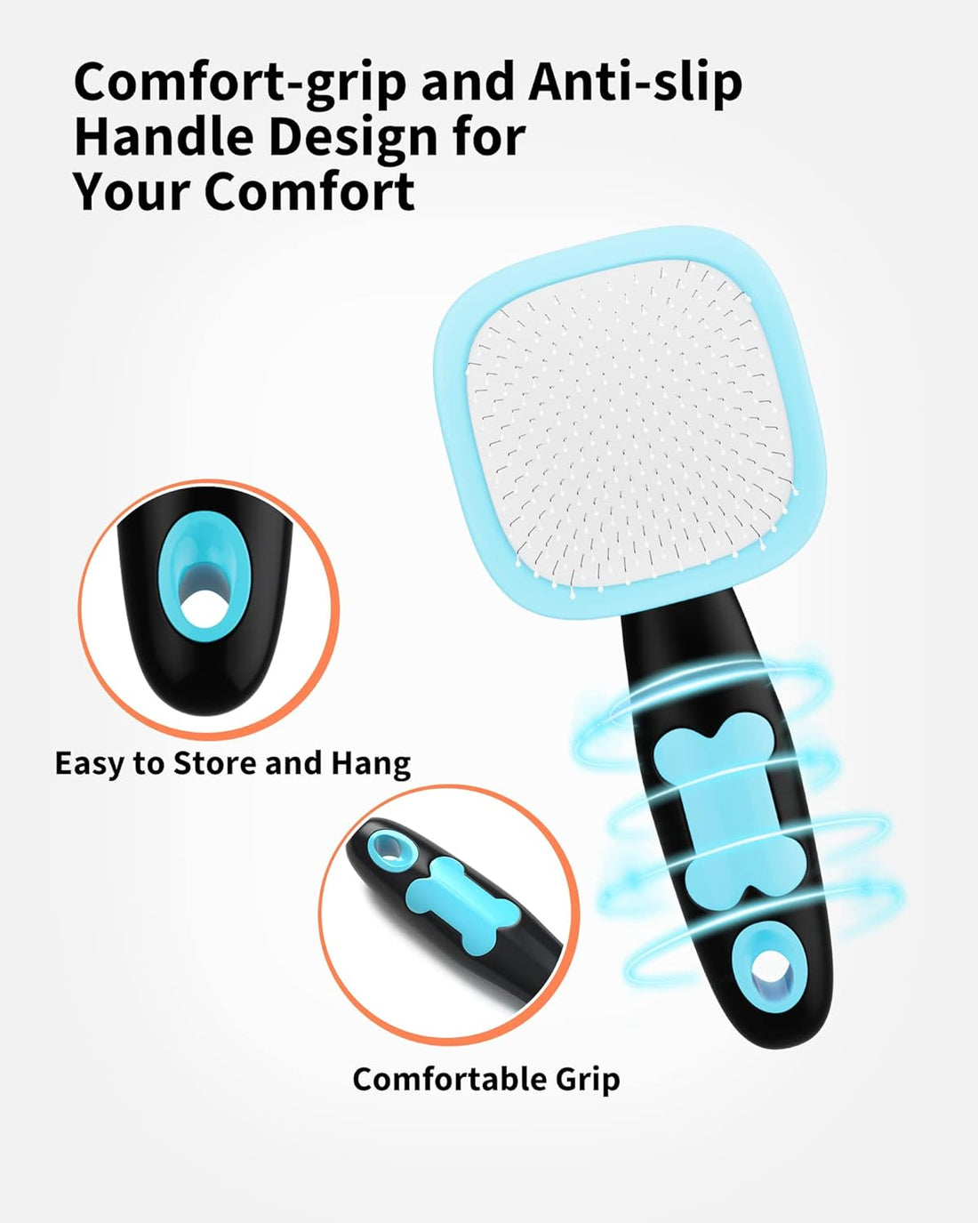 Pet Grooming Brush Shedding Tool For Hair Removal And Care
