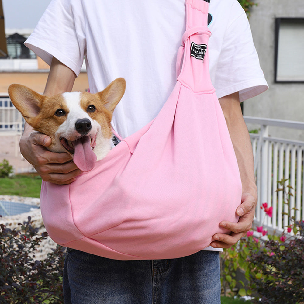 Comfortable Cotton Pet Carrier Bag Outdoor Travel Shoulder Sling