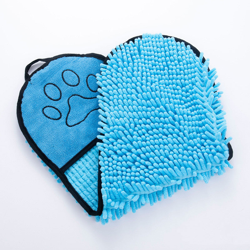 Solid Color Pet Bath Towel for Quick Drying