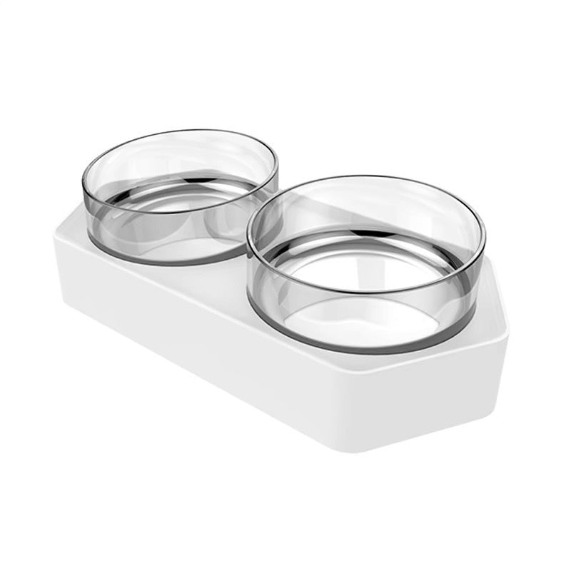 Ceramic Double Feeding Bowls for Pets Spine-Friendly Design
