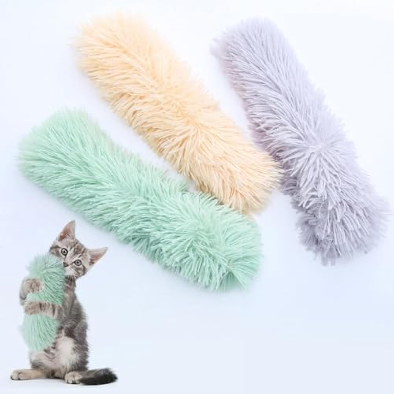 Interactive Soft Pet Pillow Toys With Catnip And Crinkle Sound
