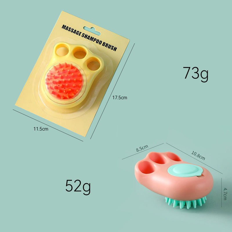 Pet Massage Bath Brush Comb For Grooming And Cleaning