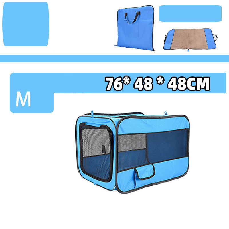 Portable Foldable Pet Carrier Bag With Safety Zipper Lock