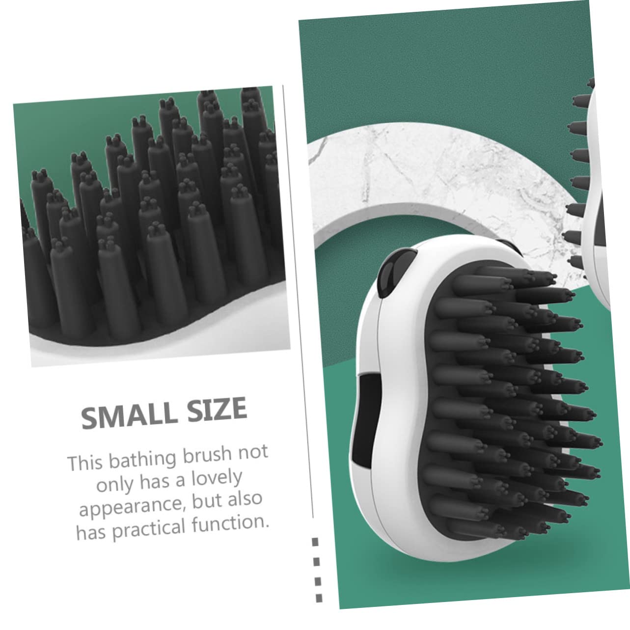 Pet Grooming Bath Brush And Glove For Hair Removal And Cleaning
