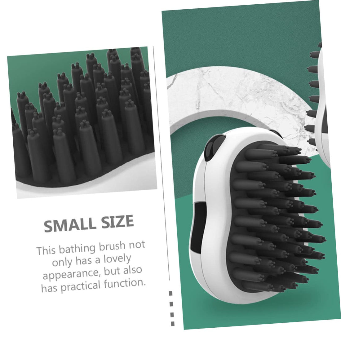 Pet Grooming Bath Brush And Glove For Hair Removal And Cleaning