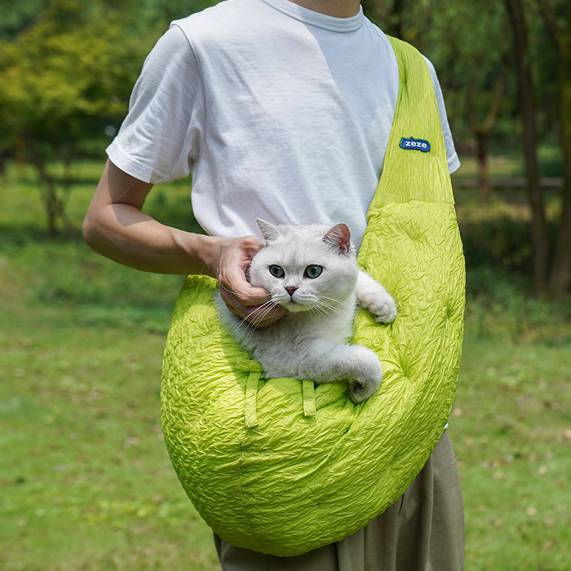 Portable Warm Pet Carrier Shoulder Diagonal Bag Secure Small Size