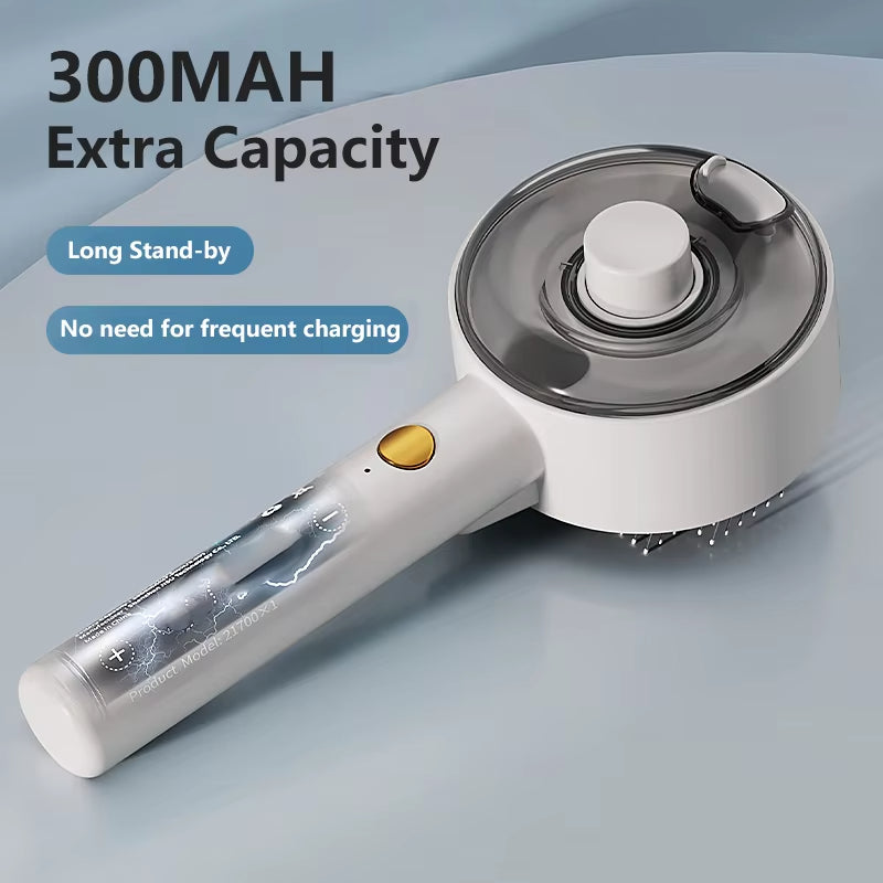 Pet Electric Steam Grooming Brush With Sprayer And Massage Comb